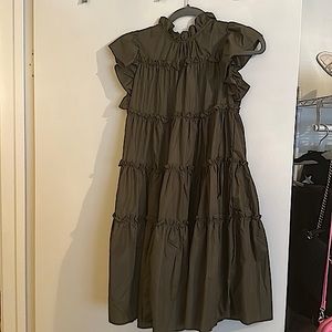 En Saison Cleo Poplin Tiered Mini Dress